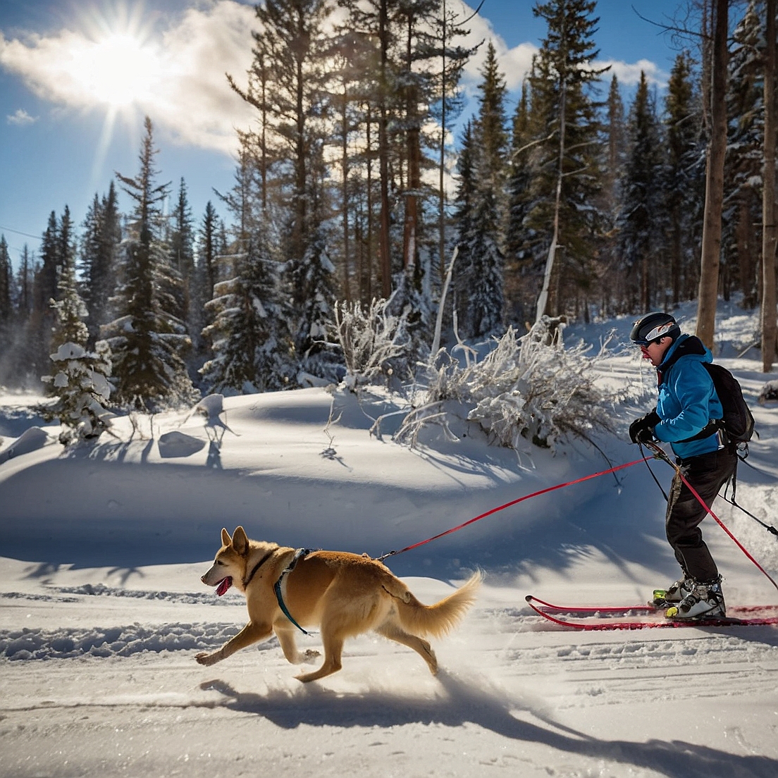 How do you train a dog to run with you during a race?