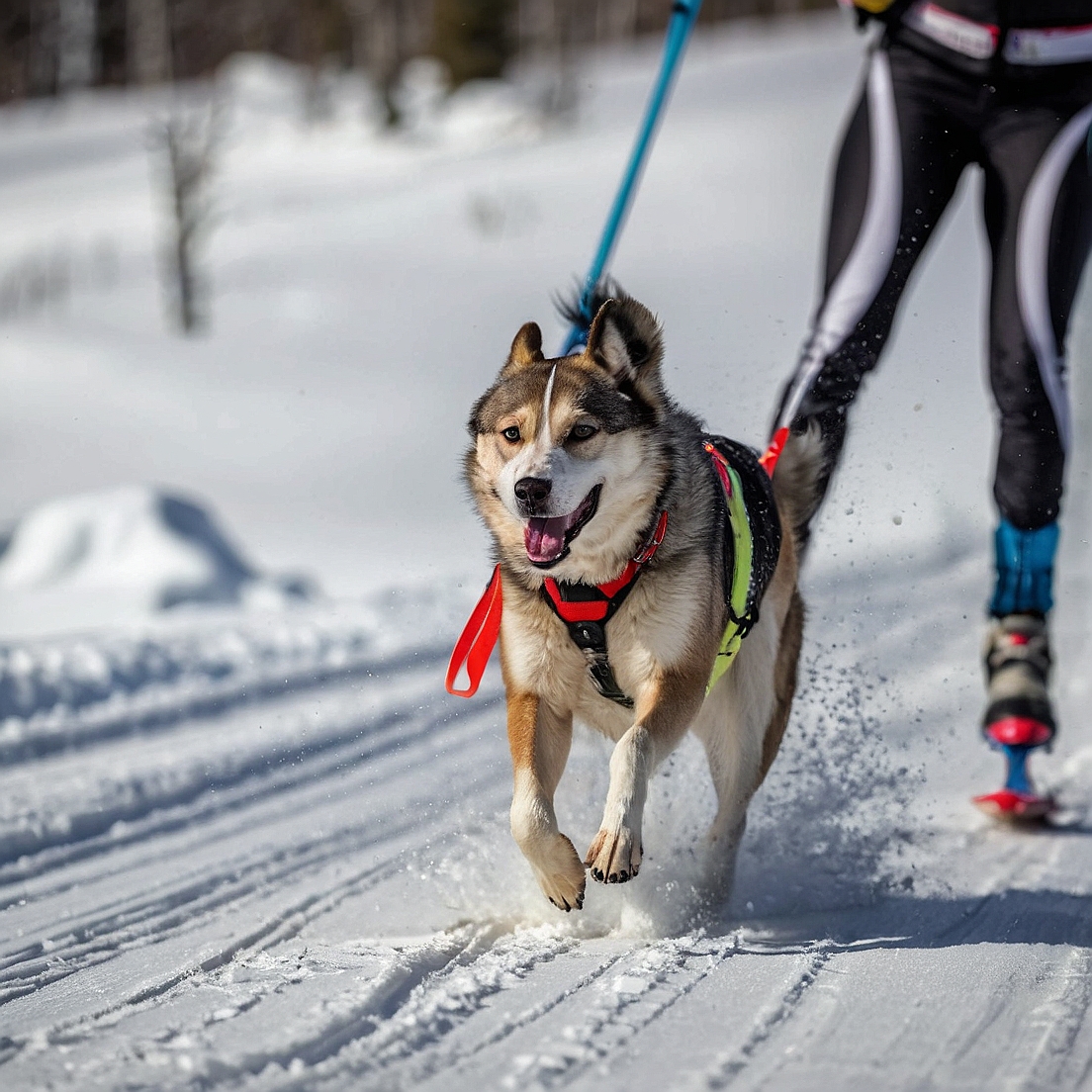 What types of skijoring races are there?