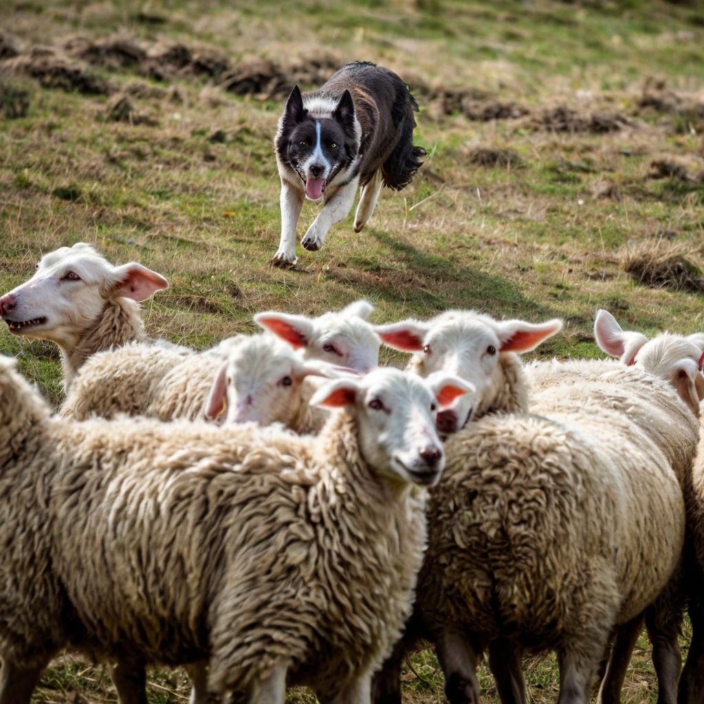 What are the most common health tests required for breeding dogs used in livestock handling competitions?