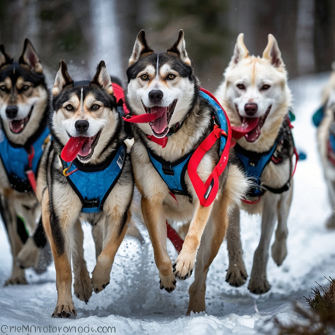 How do you groom a dog for Mushing?