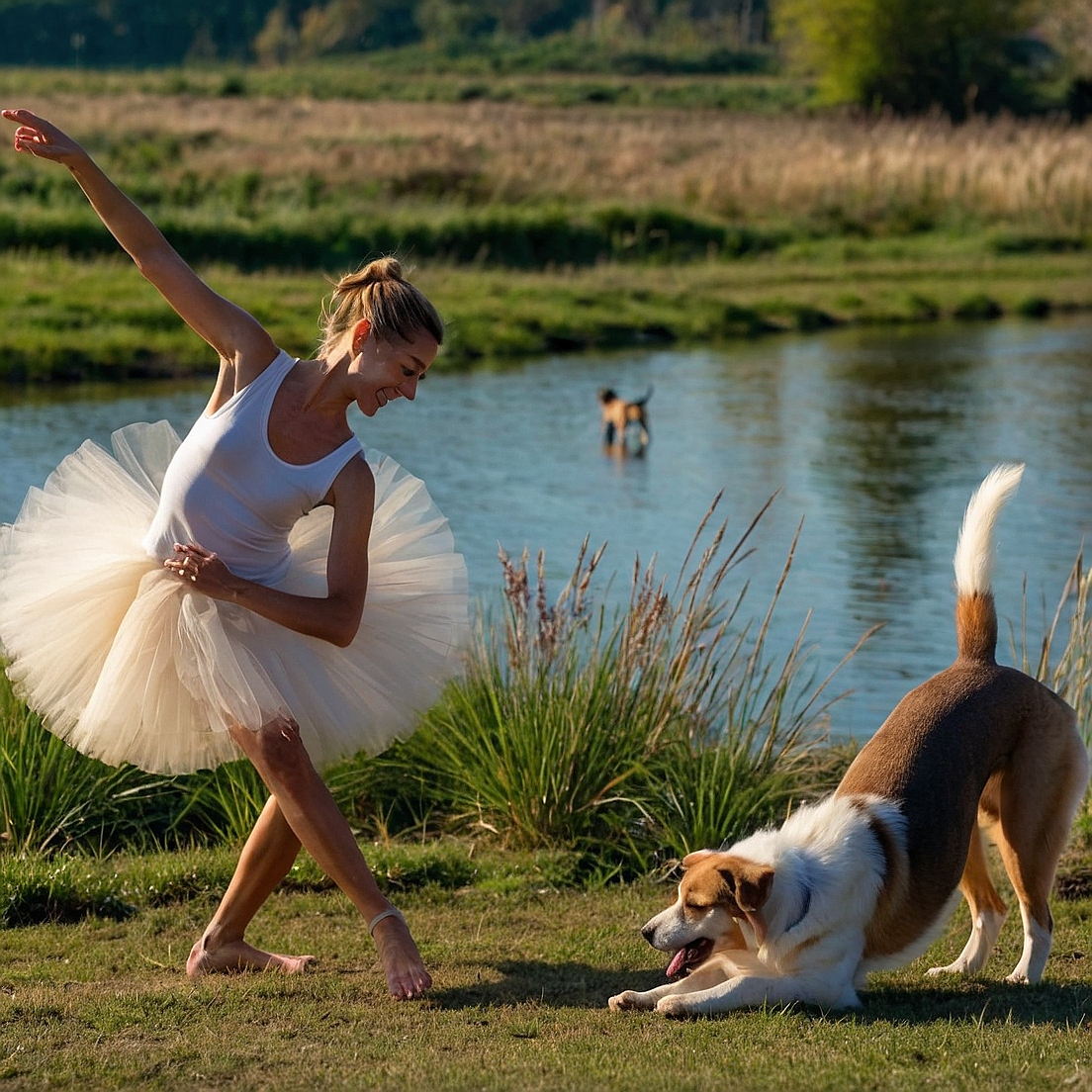 What is a dog dancing routine?