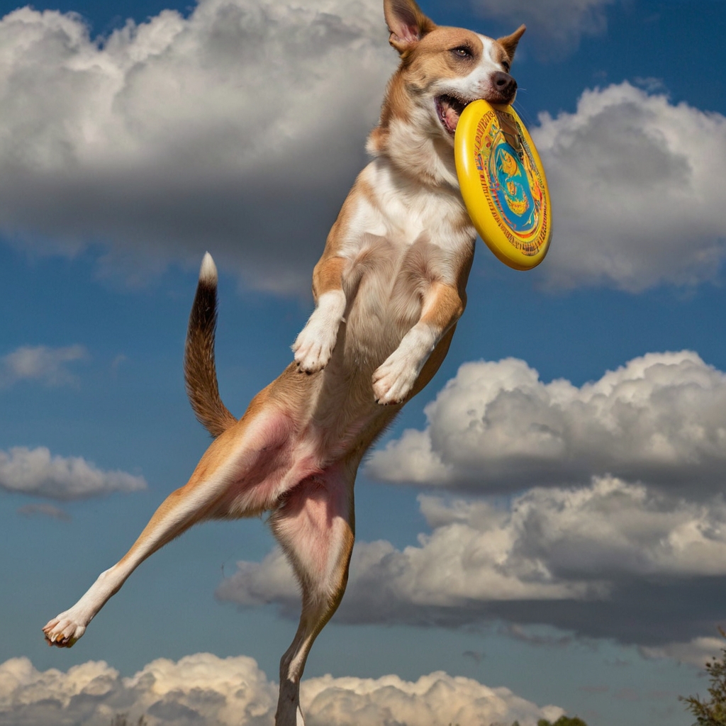 What diet is recommended for dog frisbee dogs?