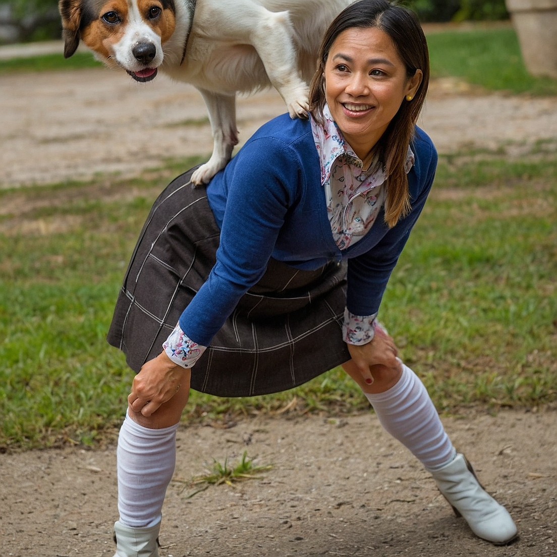 What is the role of a handler in dog dancing?