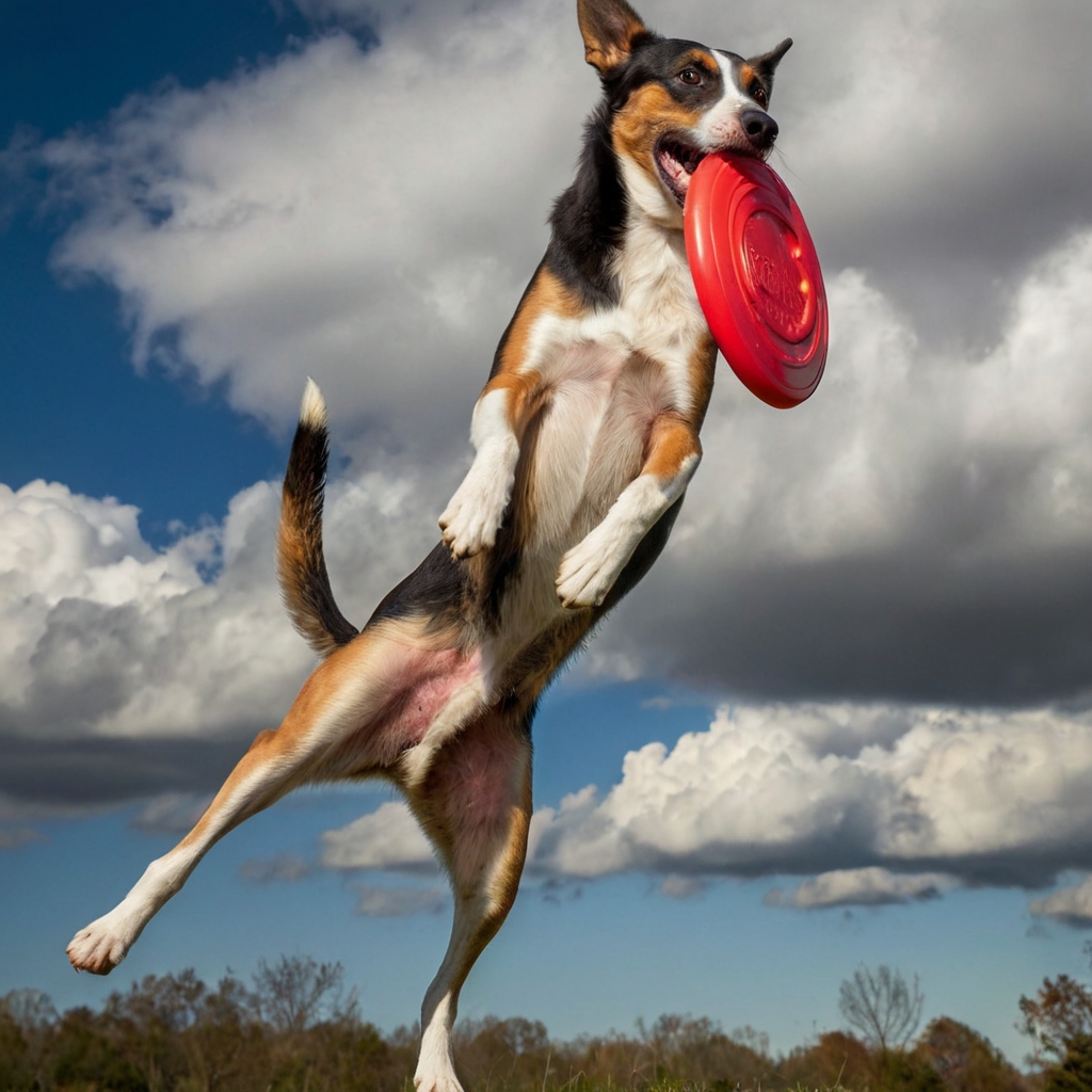 How is a dog frisbee competition scored?