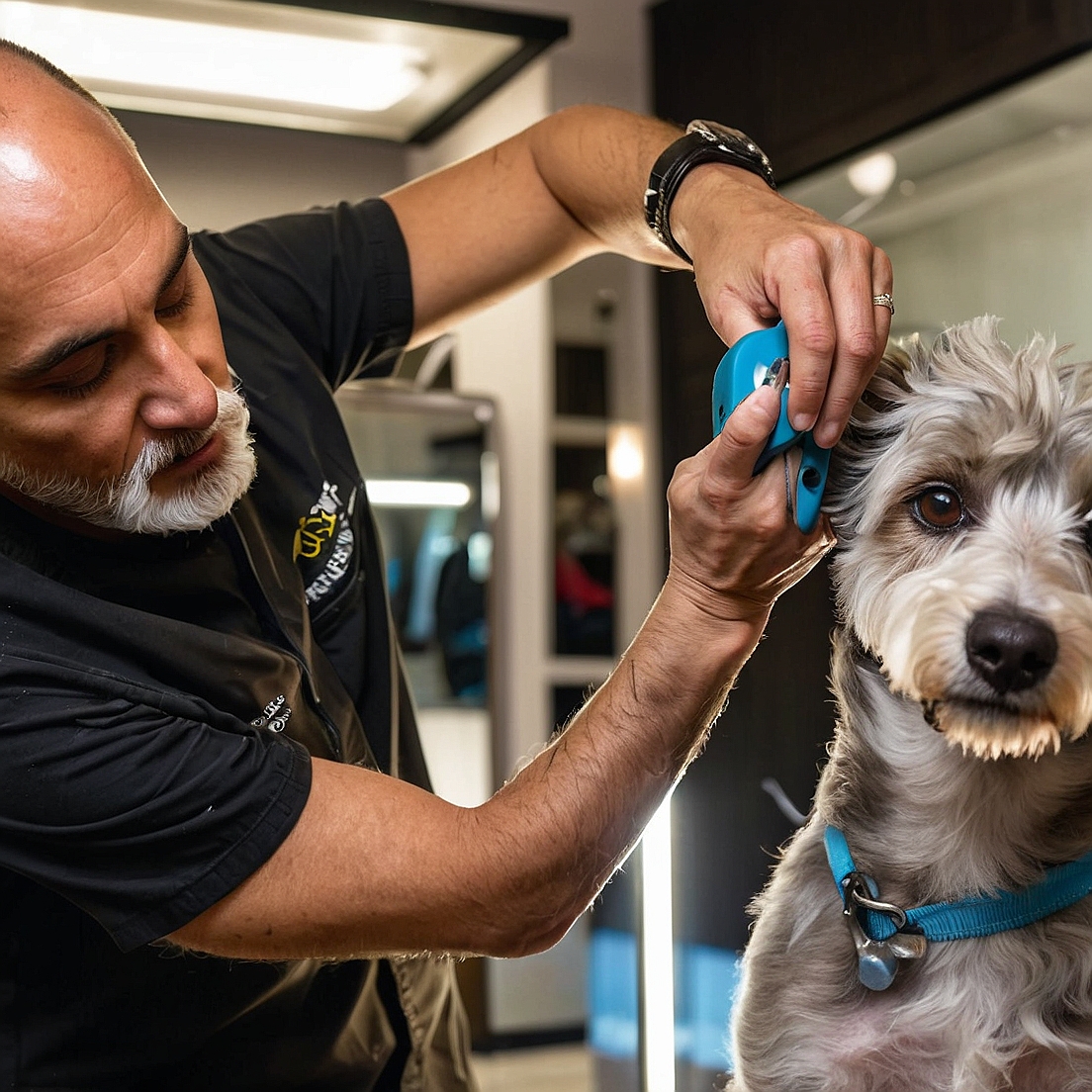 What equipment is needed for dog grooming?