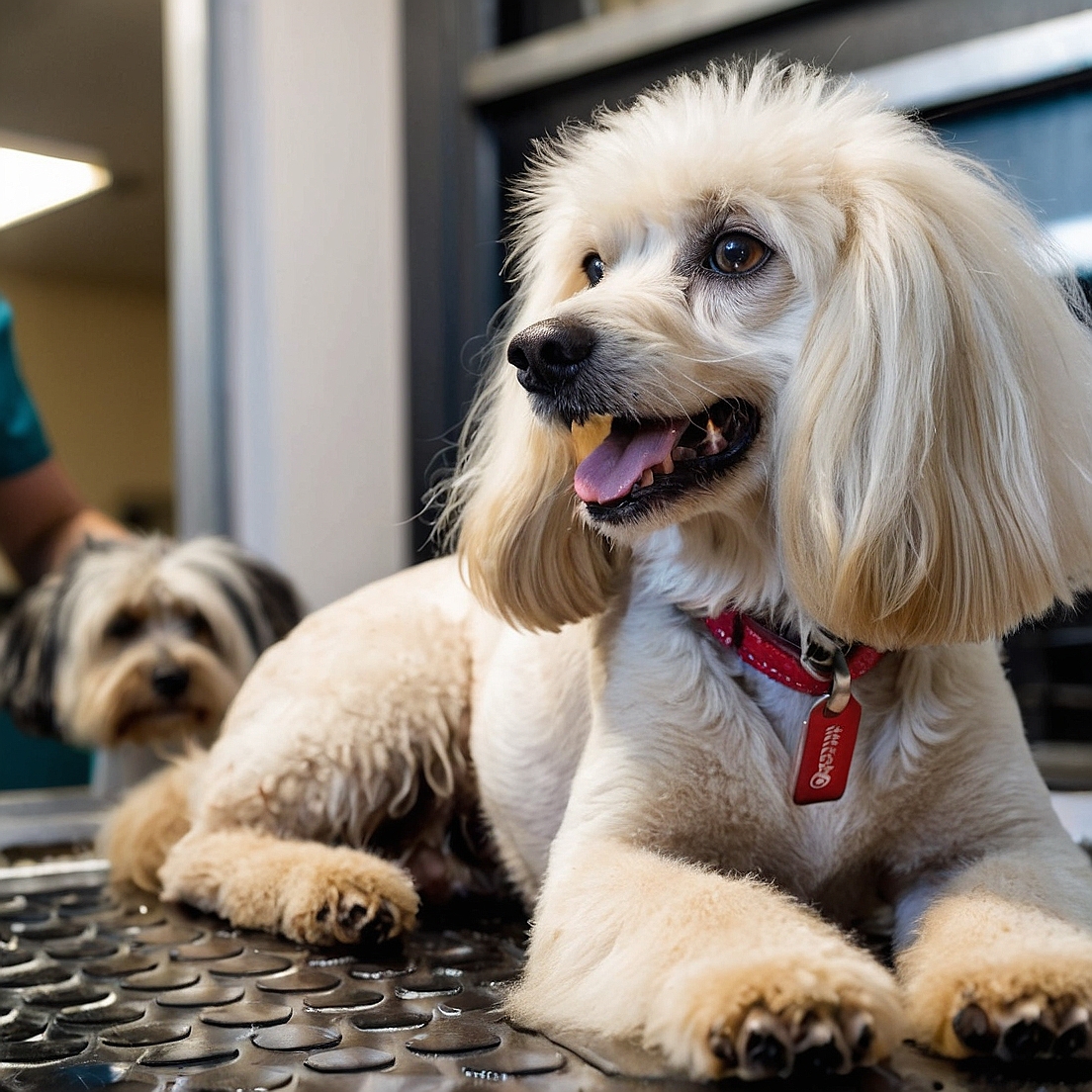 How do you learn about breed standards for different breeds used in grooming competitions?